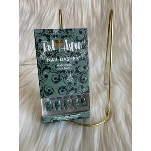 Red Aspen Nail Dashes- Winter Green By Brooke (Christmas nails)